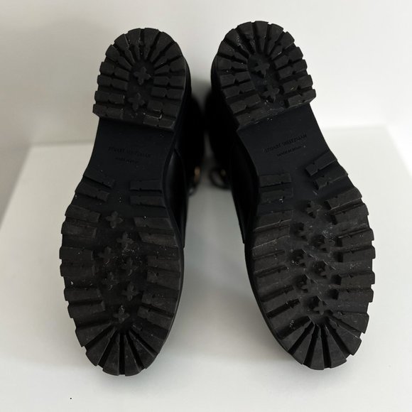 Stuart Weitzman 'Lexy' Leather Combat Boots - Picture 6 of 9